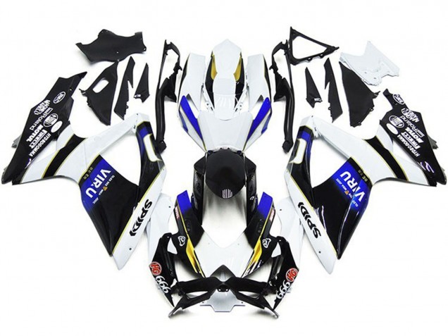 2008-2010 White Blue Yellow Black Viru Suzuki GSXR 600 / GSXR 750 Motorcycle Fairings
