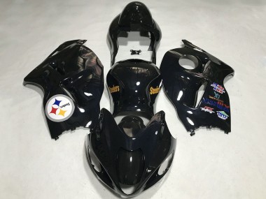 1997-2007 Glossy Black Team Logo Suzuki GSXR 1300 Motorcycle Fairings