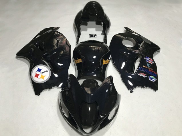 1997-2007 Glossy Black Team Logo Suzuki GSXR 1300 Motorcycle Fairings