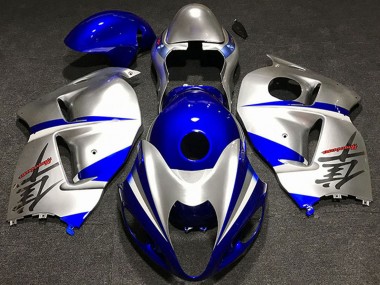 1997-2007 Silver Blue Suzuki GSXR 1300 Motorcycle Fairings