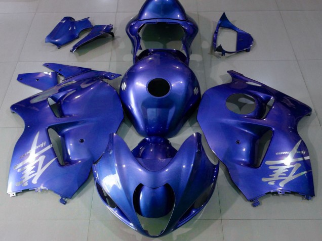 1997-2007 Glossy Blue Silver Logo Suzuki GSXR 1300 Motorcycle Fairings