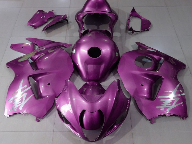 1997-2007 Glossy Pink Silver Logo Suzuki GSXR 1300 Motorcycle Fairings