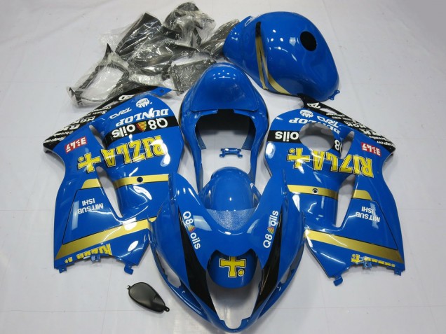 1997-2007 Blue Gold Rizla Suzuki GSXR 1300 Motorcycle Fairings