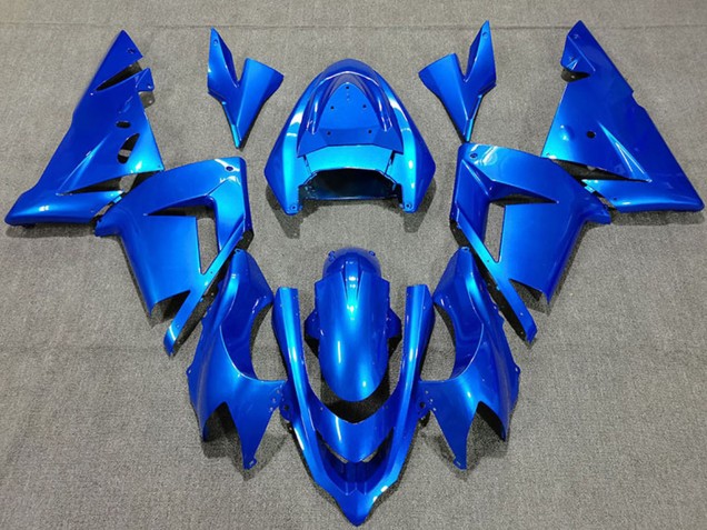 2004-2005 Bright Blue Pearl Kawasaki ZX10R Motorcycle Fairings