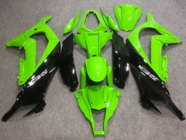 2016-2019 Green Glossy Black Kawasaki ZX10R Abs Motorcycle Fairings