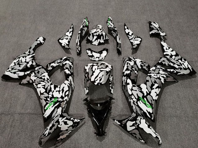2008-2010 Camouflage Green Decals Kawasaki ZX10R Motorcycle Fairings