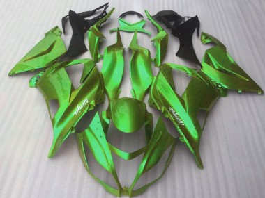 2016-2019 Glossy Candy Green Kawasaki ZX10R Motorcycle Fairings