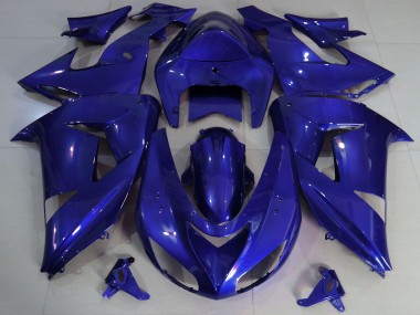 2006-2007 Dark Blue Kawasaki ZX10R Motorcycle Fairings