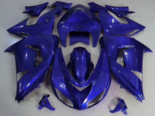 2006-2007 Dark Blue Kawasaki ZX10R Motorcycle Fairings