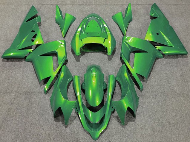 2004-2005 Glossy Green Kawasaki ZX10R Motorcycle Fairings
