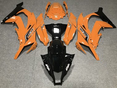 2011-2015 Orange Glossy Black Kawasaki ZX10R Motorcycle Fairings