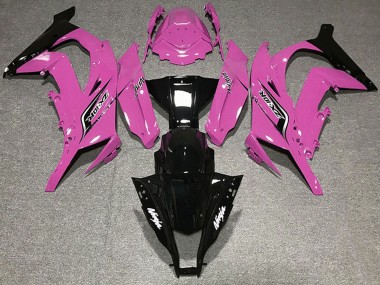 2011-2015 Pink Glossy Black Kawasaki ZX10R Motorcycle Fairings