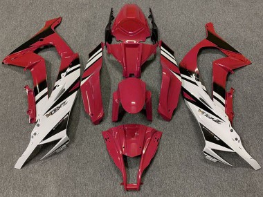 2011-2015 Maroon Red White Black Kawasaki ZX10R Motorcycle Fairings