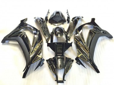 2011-2015 Silver Glossy Black Matte Black Gold Kawasaki ZX10R Motorcycle Fairings