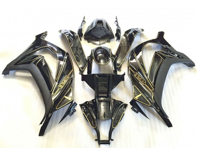2011-2015 Silver Glossy Black Matte Black Gold Kawasaki ZX10R Motorcycle Fairings