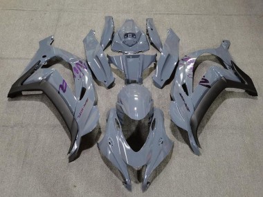2016-2019 Nardo Grey Purple Kawasaki ZX10R Motorcycle Fairings