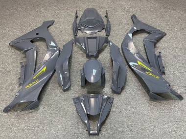 2011-2015 Nardo Grey Yellow Kawasaki ZX10R Motorcycle Fairings
