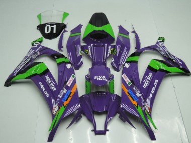 2011-2015 Purple Black Green Orange White Trick Star Eva Racing OEM Style Kawasaki ZX10R Motorcycle Fairings
