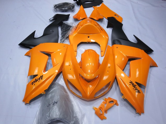 2006-2007 Orange Kawasaki ZX10R Motorcycle Fairings