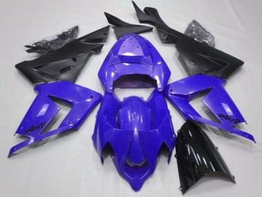 2004-2005 Pearl Blue Black Kawasaki ZX10R Motorcycle Fairings