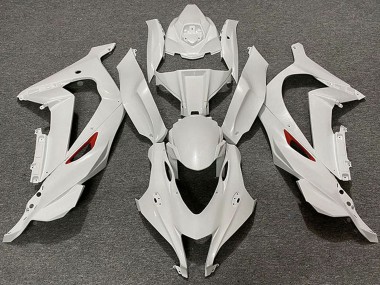 2016-2019 Pearl White Red Trim Kawasaki ZX10R Motorcycle Fairings