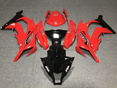 2011-2015 Red Glossy Black Kawasaki ZX10R Motorcycle Fairings