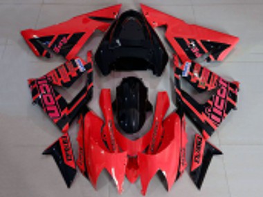 2004-2005 Red and Black Logo Kawasaki ZX10R Motorcycle Fairings