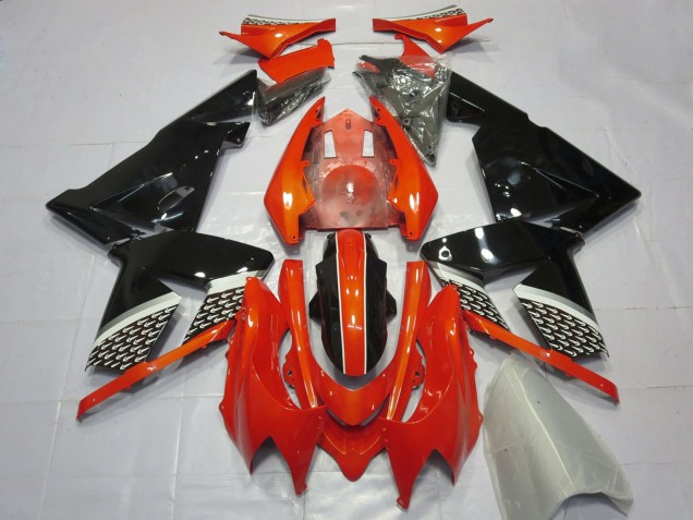 2004-2005 Red Black Kawasaki ZX10R Motorcycle Fairings