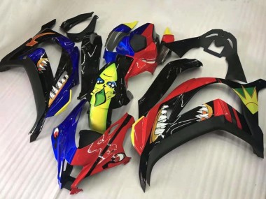 2016-2019 Red Blue Yllow Black Shark Kawasaki ZX10R Motorcycle Fairings