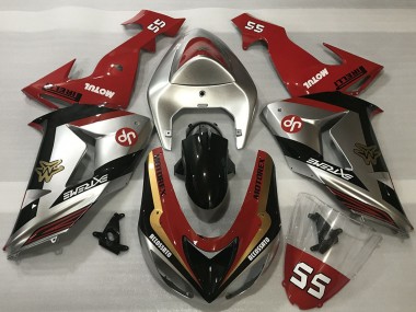 2006-2007 Red Silver Gold Black Kawasaki ZX10R Motorcycle Fairings