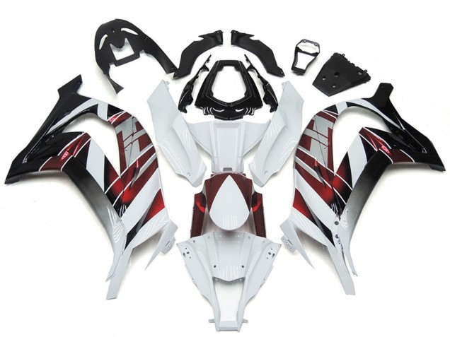2016-2019 White Red Black Kawasaki ZX10R Motorcycle Fairings