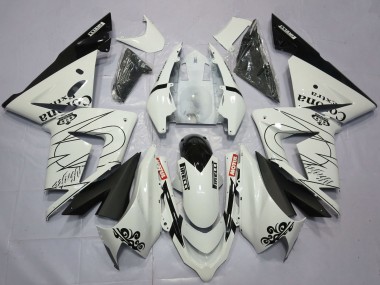 2004-2005 White Corona Kawasaki ZX10R Motorcycle Fairings