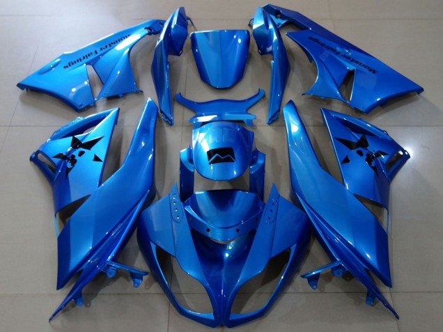 2009-2012 Blue Kawasaki ZX6R Motorcycle Fairings