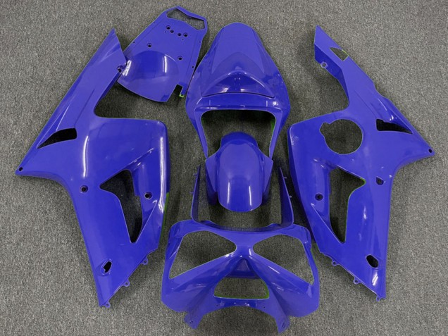 2003-2004 Blue Kawasaki ZX6R Motorcycle Fairings