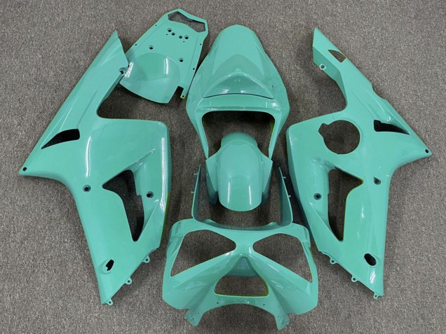 2003-2004 Cyan Kawasaki ZX6R Motorcycle Fairings