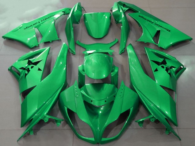 2009-2012 Green Kawasaki ZX6R Motorcycle Fairings