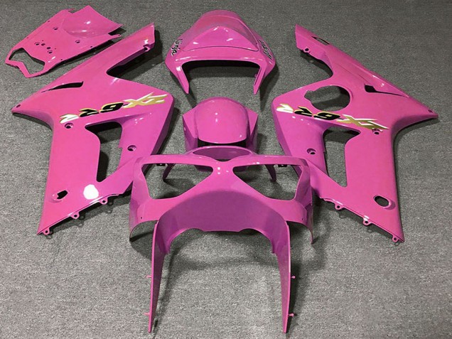 2003-2004 Pink Kawasaki ZX6R Motorcycle Fairings