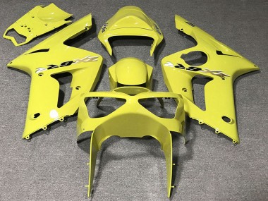 2003-2004 Yellow Kawasaki ZX6R Motorcycle Fairings