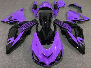 2006-2011 Purple Glossy Black Kawasaki ZX14R Motorcycle Fairing
