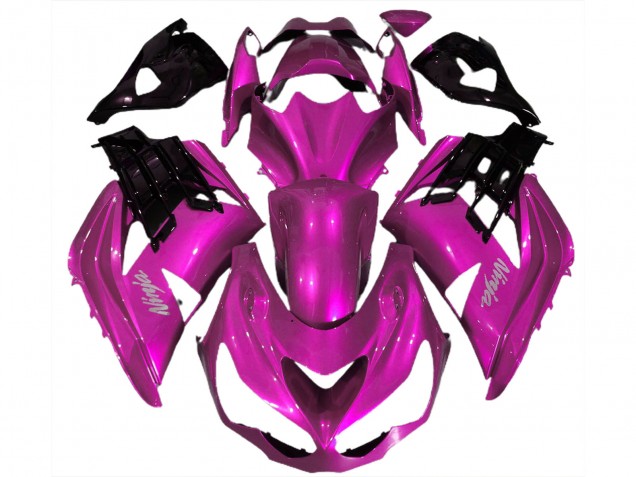 2012-2024 Hot Pink Black Kawasaki ZX14R ZZR 1400 Motorcycle Fairings