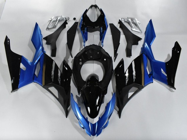 2018-2024 Blue Glossy Black Kawasaki Ninja 400 Motorcycle Fairings