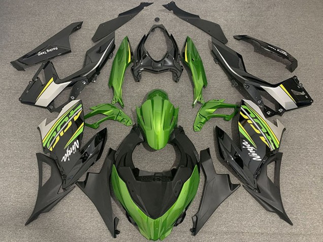 2018-2024 Geen Black Gold OEM Style Kawasaki Ninja 400 Motorcycle Fairings