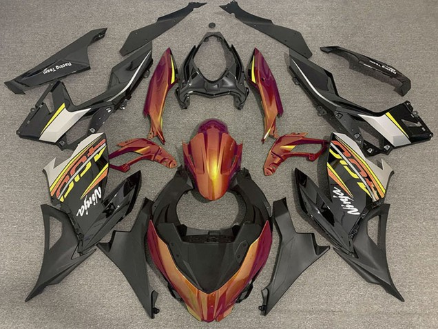 2018-2024 Orange Glossy Black Matte Black OEM Style Kawasaki Ninja 400 Motorcycle Fairings