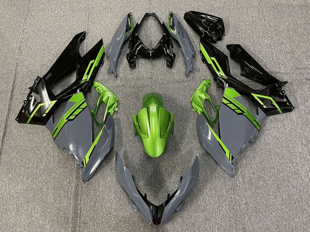 2018-2024 Green Nardo Grey Glossy Black Kawasaki Ninja 400 Motorcycle Fairings