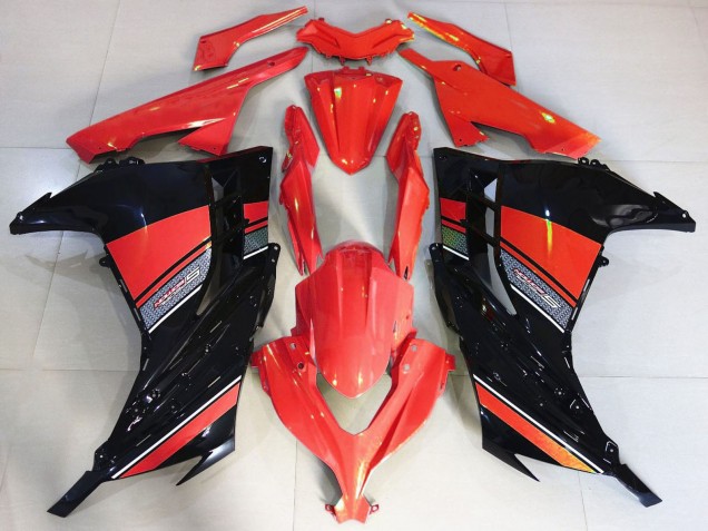 2013-2018 Red Black Kawasaki Ninja 300 Motorcycle Fairing