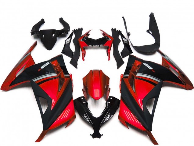 2013-2018 Red Black Kawasaki Ninja 300 Motorcycle Fairings
