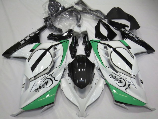 2013-2018 Glossy White Green Black Kawasaki Ninja 300 Motorcycle Fairings