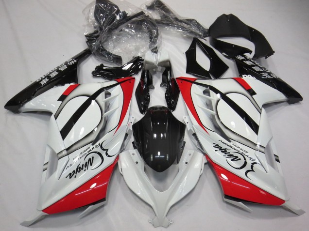2013-2018 Glossy White Red Black Kawasaki Ninja 300 Motorcycle Fairings