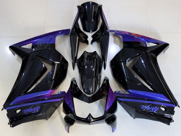 2008-2012 Blue Glossy Black Kawasaki Ninja 250 Motorcycle Fairings