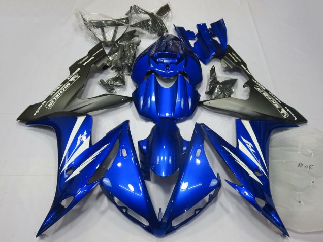 2004-2006 Blue White Matte Black Yamaha R1 Motorcycle Fairings
